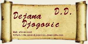 Dejana Đogović vizit kartica